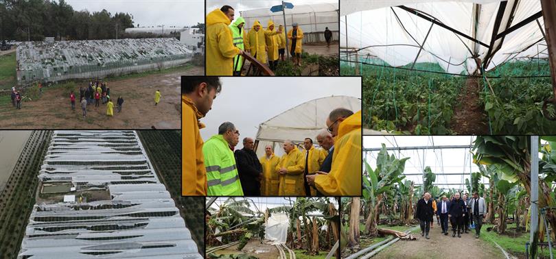 TARIM REFORMU GENEL MÜDÜRÜ OSMAN YILDIZ VE BİTKİSEL ÜRETİM GENEL MÜDÜRÜ UĞUR ERDEM AFET BÖLGELERİNDE İNCELEMELERDE BULUNDU